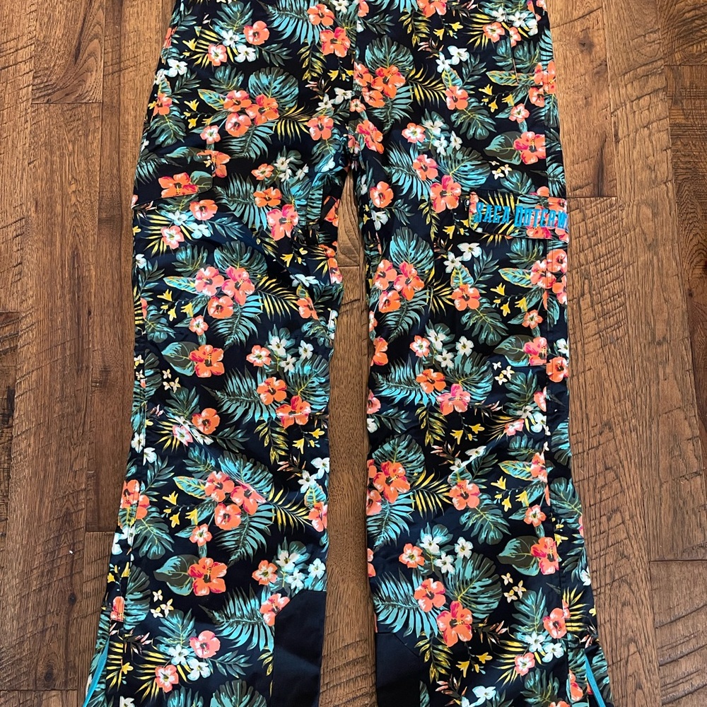 Floral Print snowboard Pants
